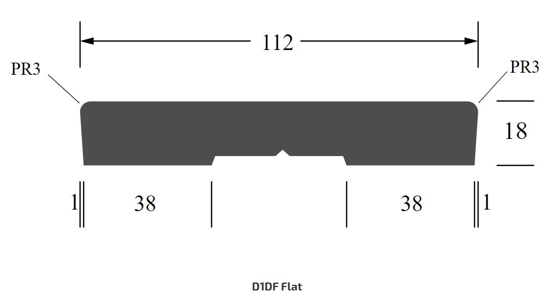 Oakfield 4 Panel Woodgrain - Pine Flat Jamb - 90mm Stud