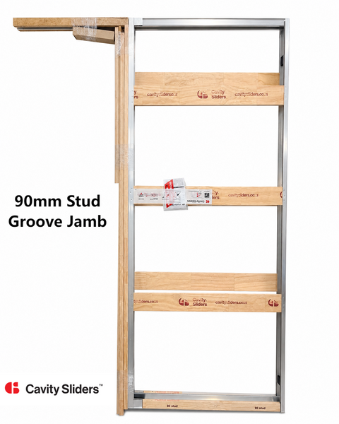 CS For Doors SpaceMaker 90mm Stud Cavity Slider - Grooved Jamb