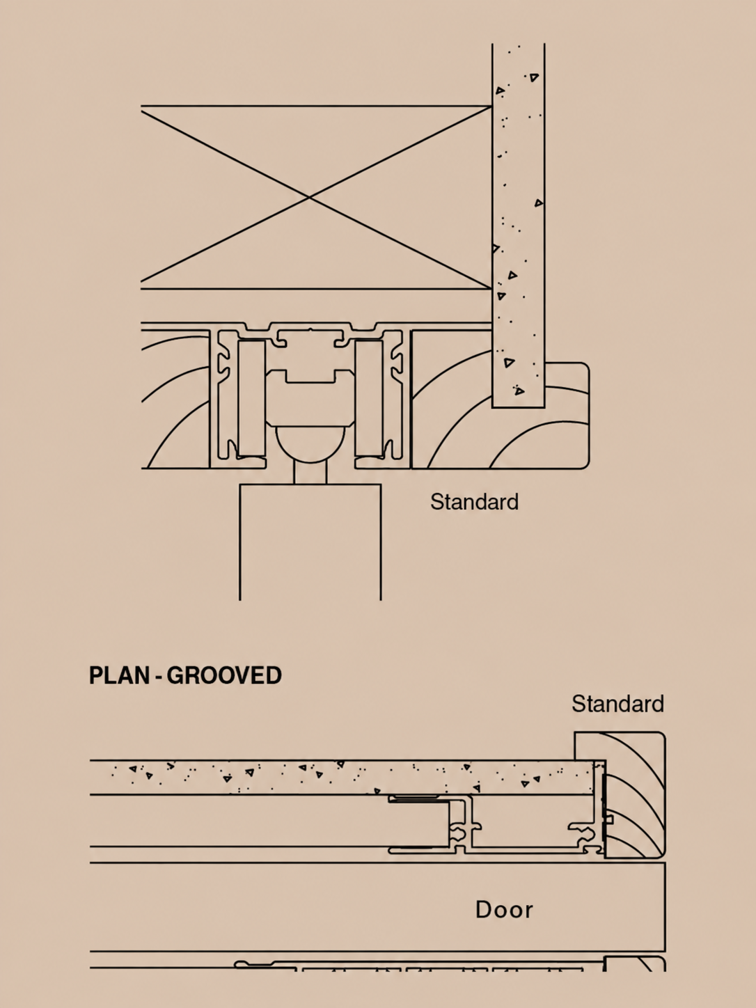 CS For Doors SlimSlider 70mm Stud Cavity Slider - Groove Jamb