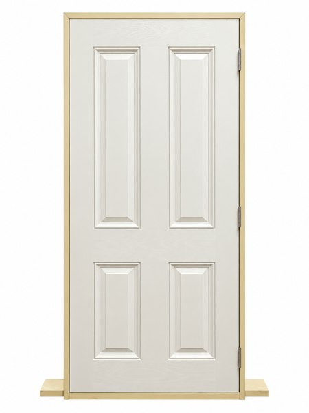 Exterior Prehung Fibreglass door 860MM WIDE 4 Panel