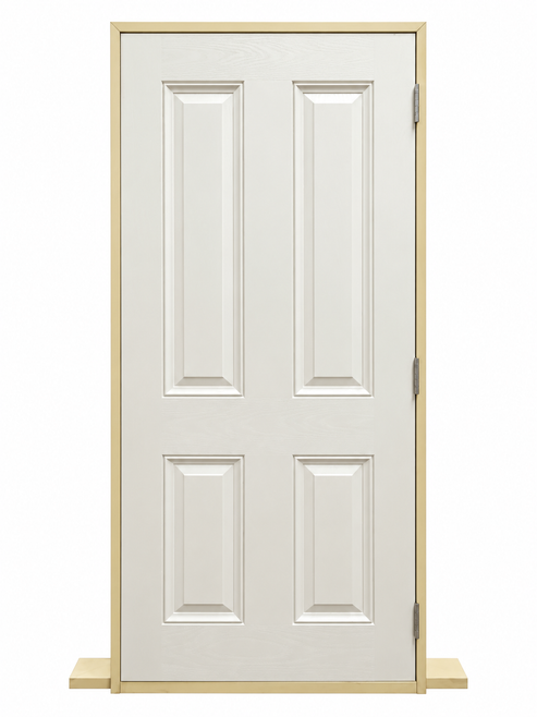 Exterior Prehung Fibreglass door 860MM WIDE 4 Panel
