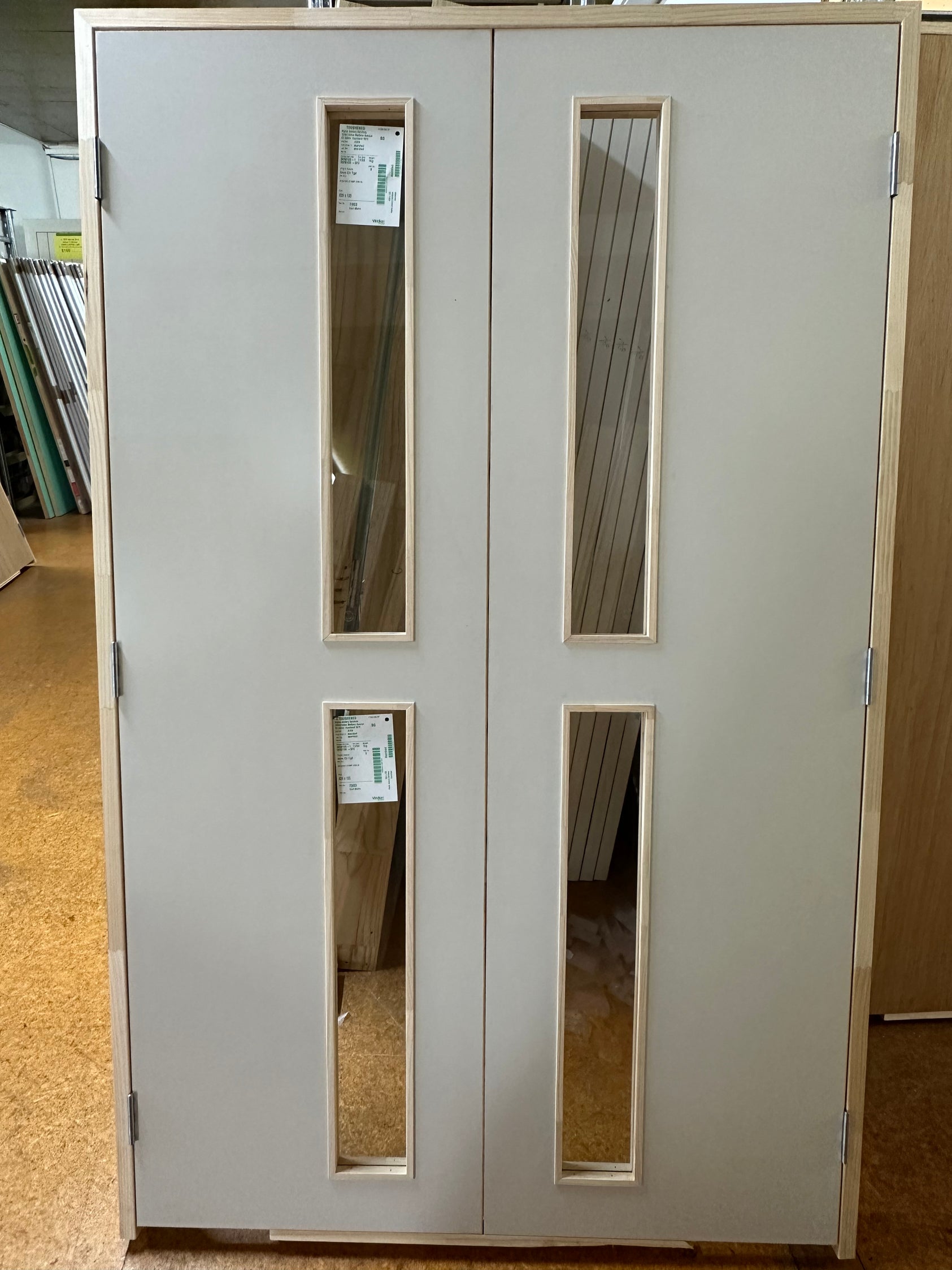 Interior Prehung Double Vision Panel