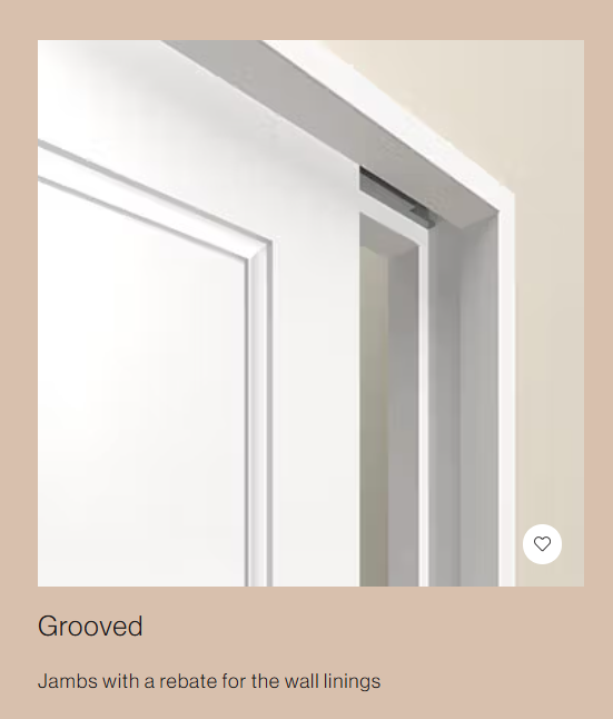 CS For Doors SlimSlider 70mm Stud Cavity Slider - Groove Jamb