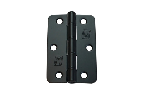 Hinge 1/4 Radius 90x60x2mm Black