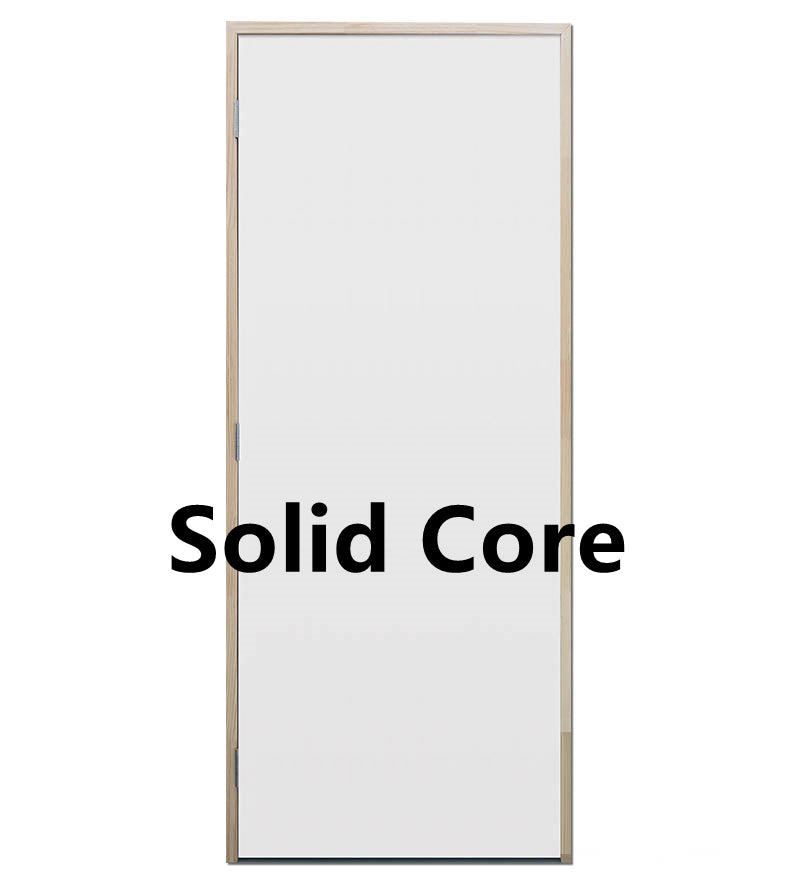 MDF Solid Core Flush Panel Pine - Flat Jamb - 90mm Stud