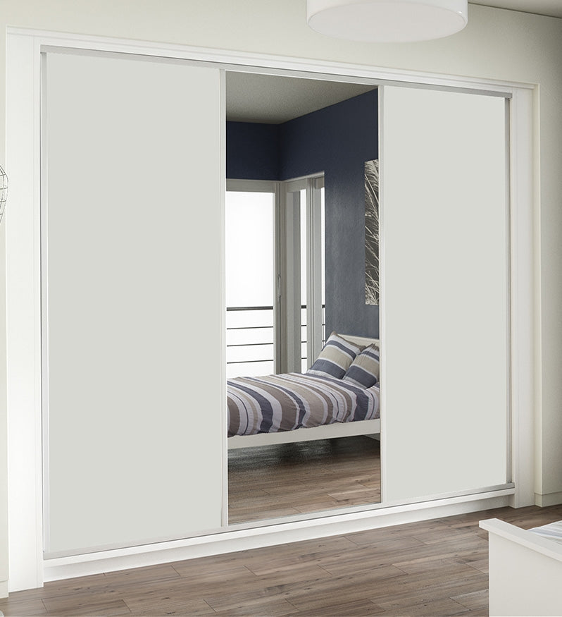 Smooth Slider - Triple - Melamine-Mirror-Melamine