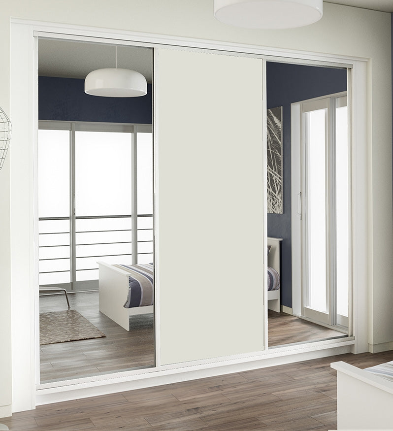Smooth Slider - Triple - Mirror-Melamine-Mirror