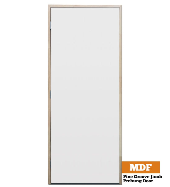 MDF Flush Panel Pine - Groove Jamb - 70mm Stud